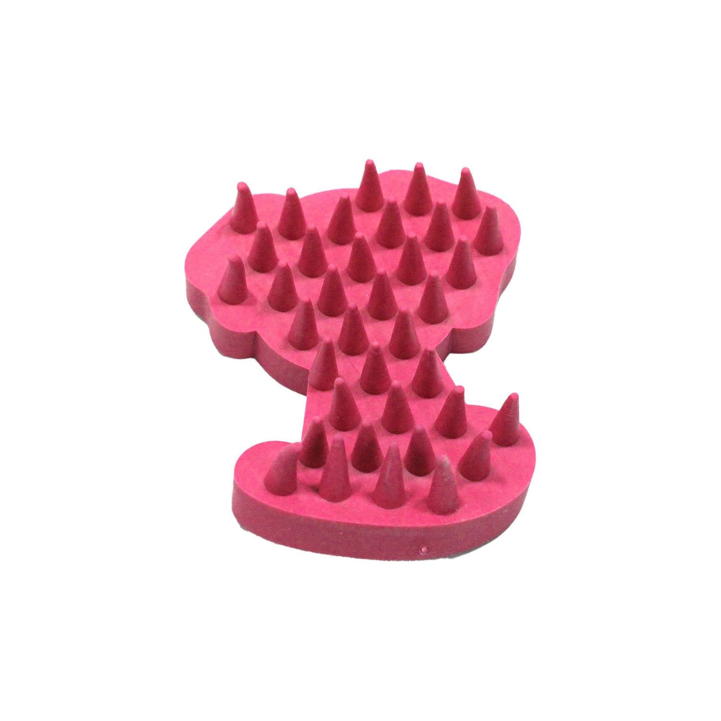 Red Rubber Pet Bath Brush
