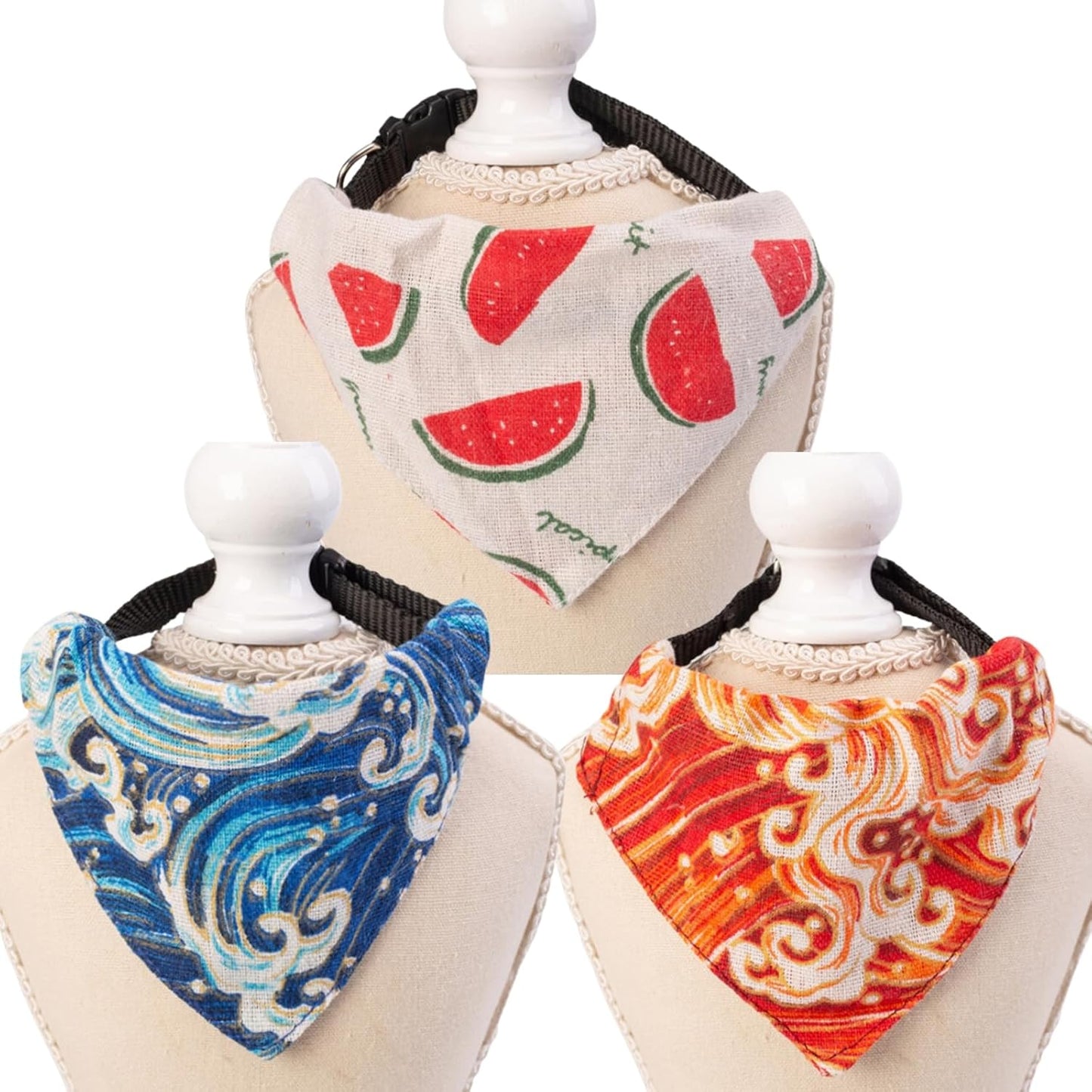 Small Peach Puppy Neckerchief Collar