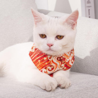 Small Peach Puppy Neckerchief Collar
