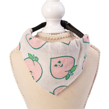Small Peach Puppy Neckerchief Collar