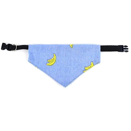 Adjustable Pet Collar with Slobber Towel (BANANA)