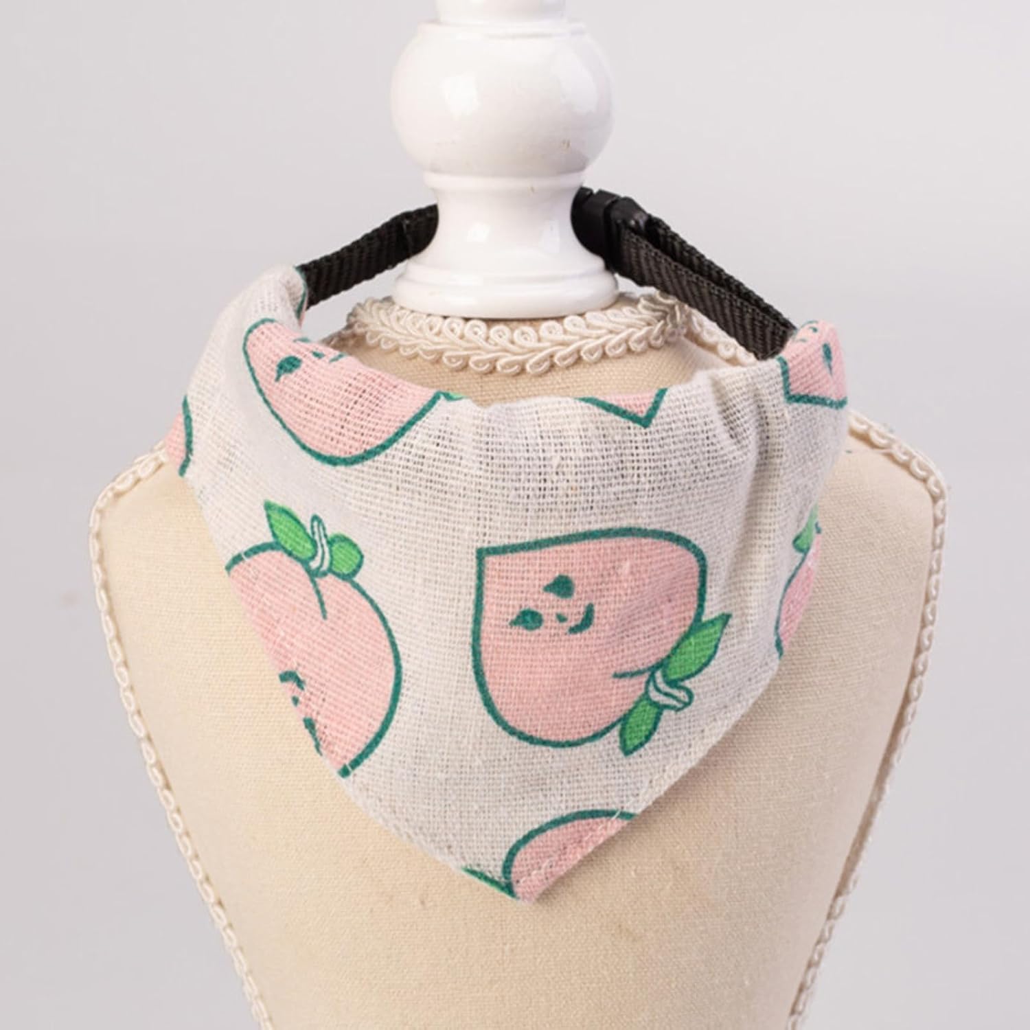 Adjustable Pet Collar with Slobber Towel (BLUE)