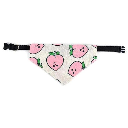 Adjustable Pet Collar with Slobber Towel (Peach)