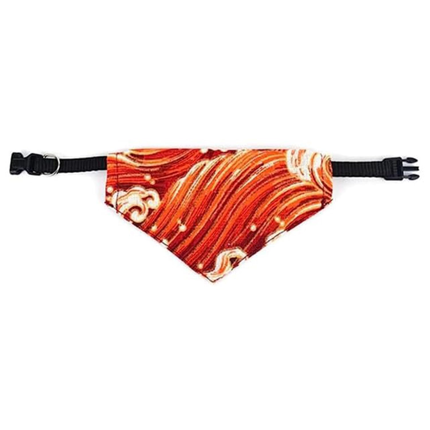 Adjustable Pet Collar with Slobber Towel (RED)