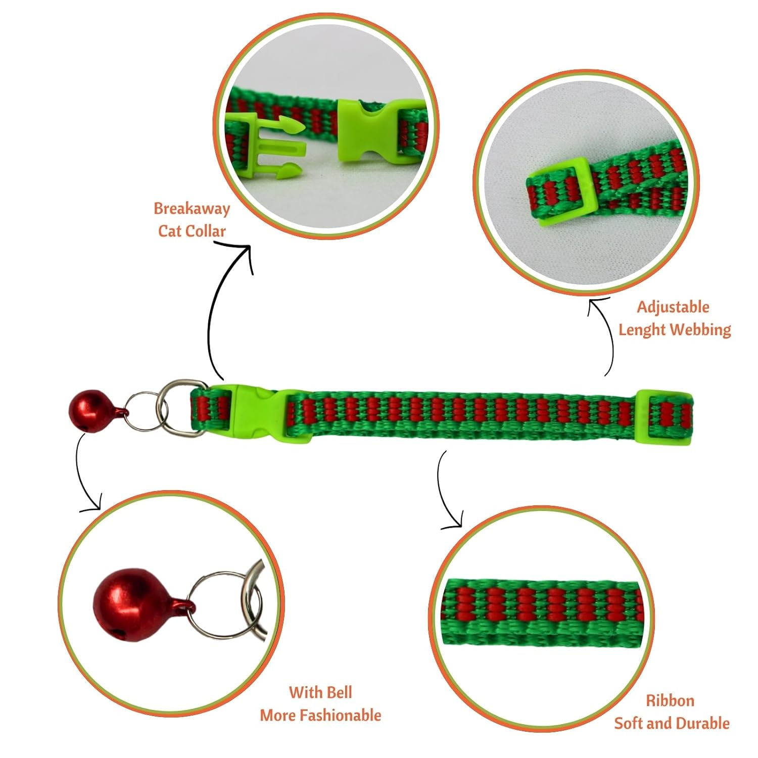 Breakaway Cat Collar with Bell