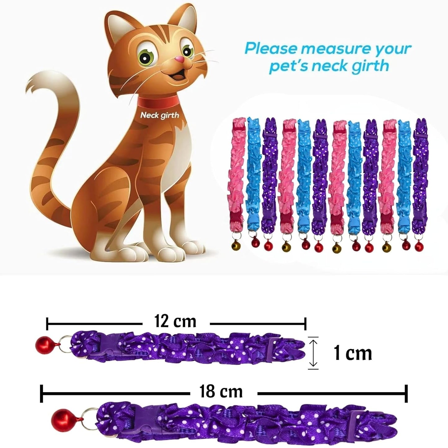 Colorful Breakaway Cat Collar