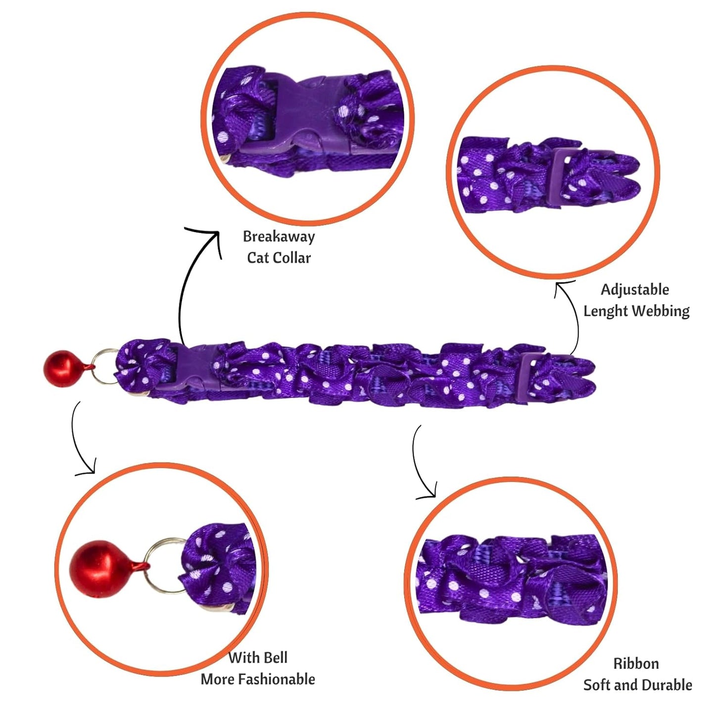 Colorful Breakaway Cat Collar