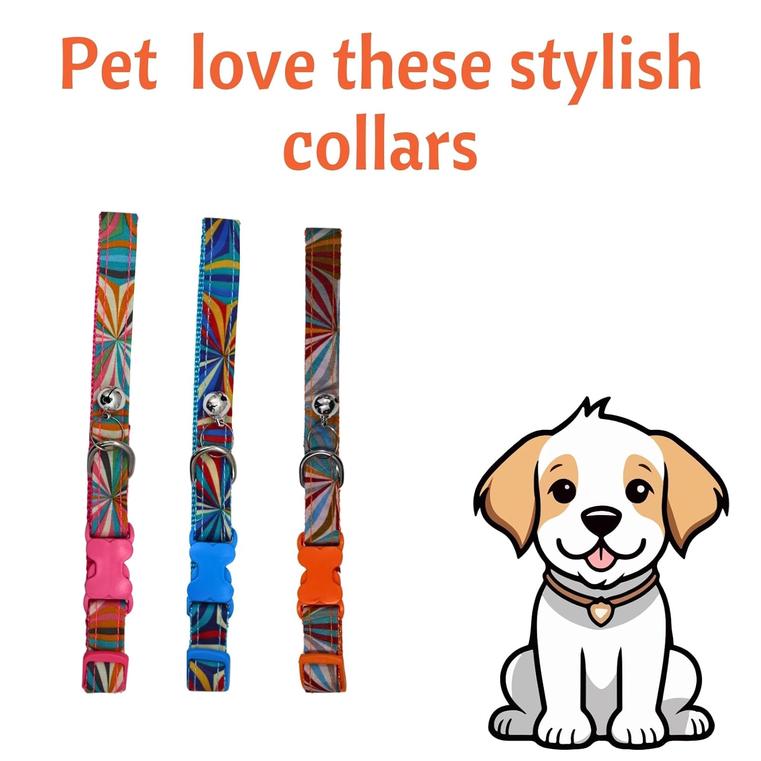 Dog Collar with Safety Locking Buckle