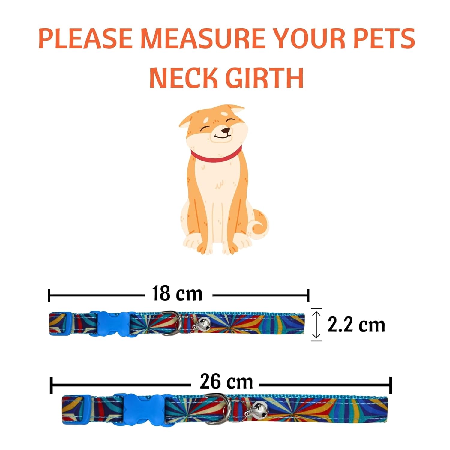 Dog Collar with Safety Locking Buckle