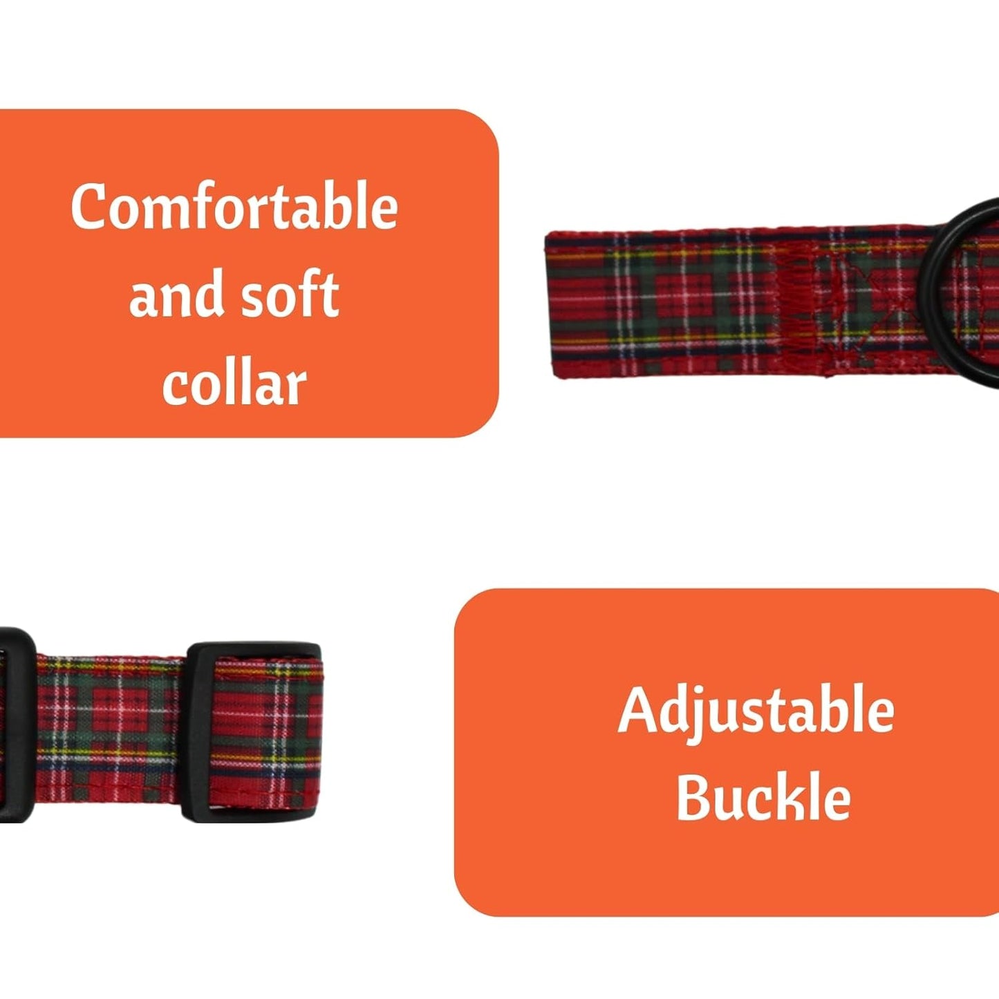 Dog Collar with Safety Locking Buckle