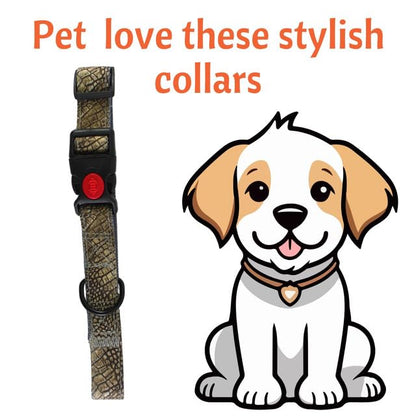 Dog Collar with Safety Locking Buckle
