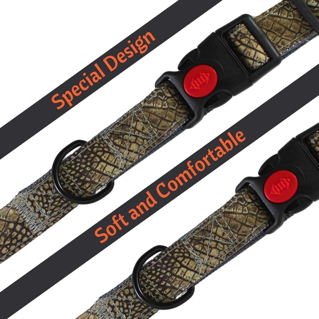 Dog Collar with Safety Locking Buckle