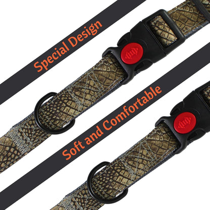 Dog Collar with Safety Locking Buckle