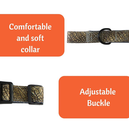 Dog Collar with Safety Locking Buckle