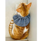 Stylish Adjustable Blue Plaid Cat Bow Tie Collar