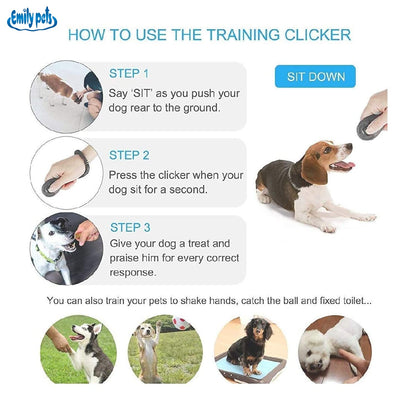 Dog Training Clickers with Wrist Bands