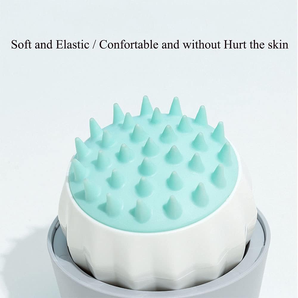 Pet Bath Brush with Shampoo Dispenser