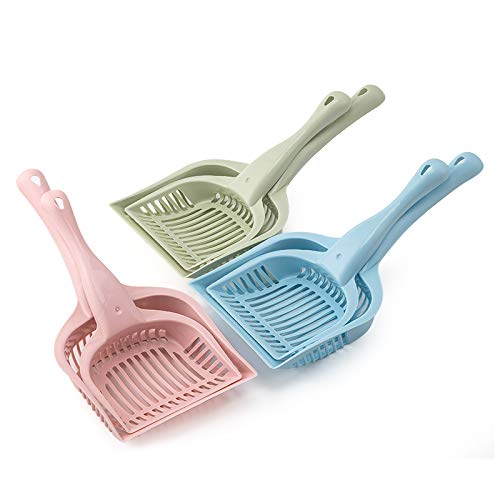 Cat Litter Scoop with Comfort Handle Green