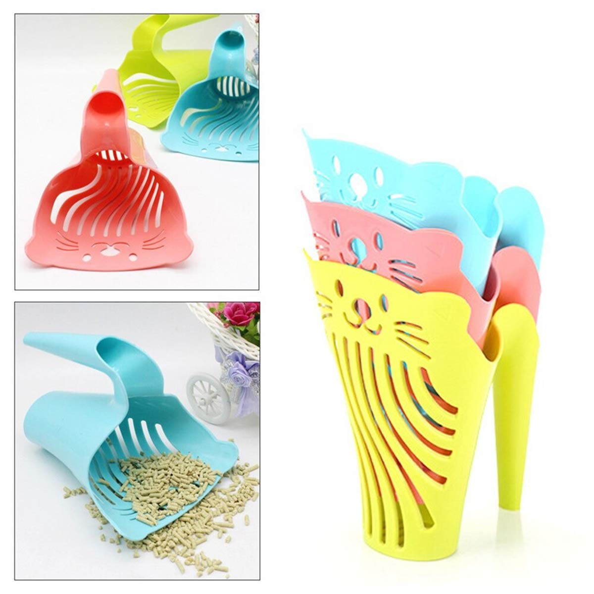Plastic Pet Litter Cleaning Scoop