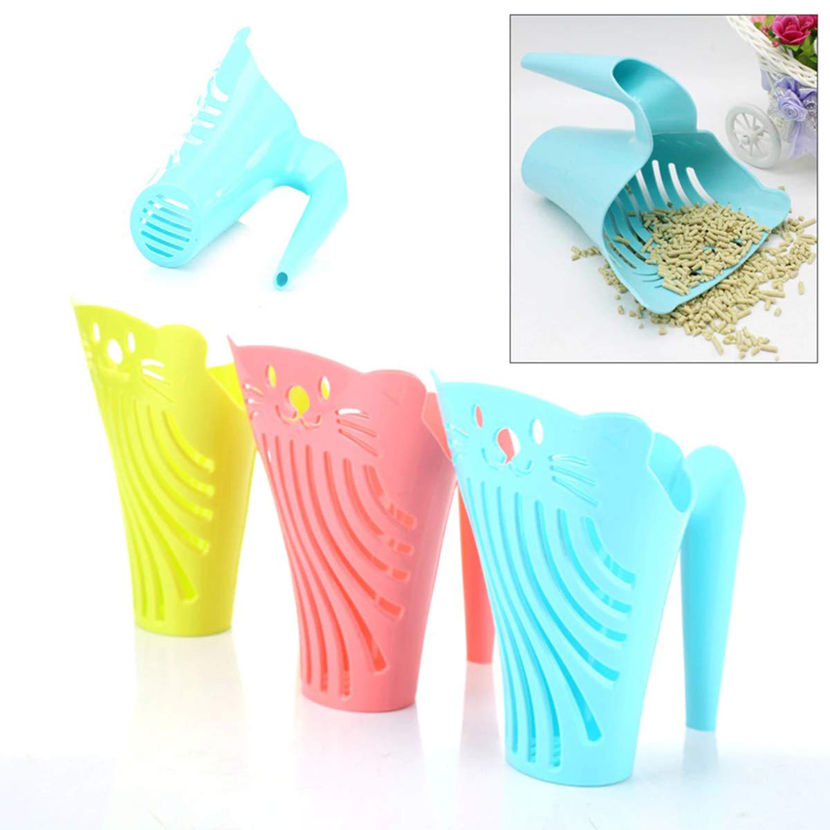Plastic Pet Litter Cleaning Scoop