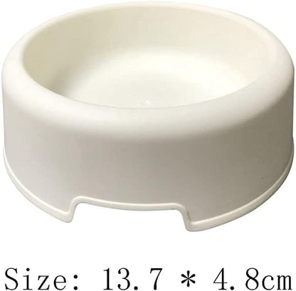 White Non-Slip Pet Feeding Bowl