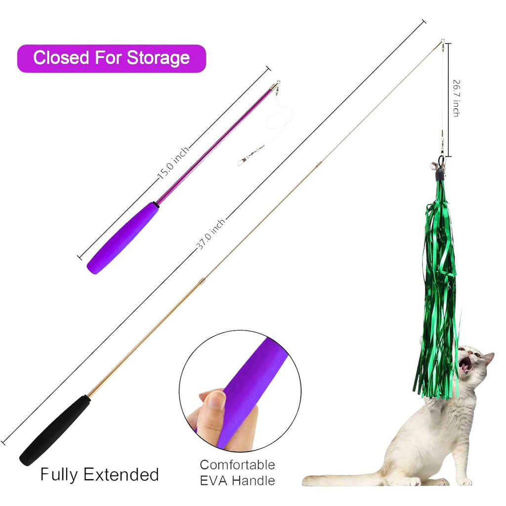 Interactive Cat Teaser Wand Toy