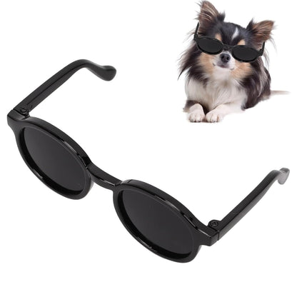 Dark Black Pet Costume Sunglasses