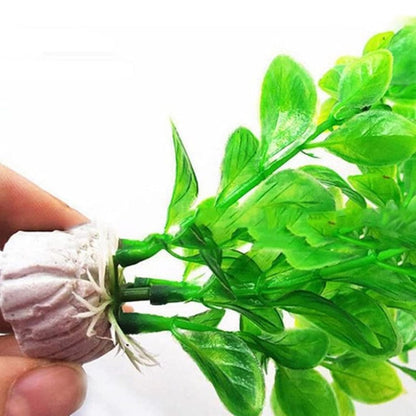 Decorative Artificial Green Grass for Aquarium Decor
