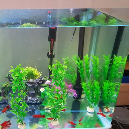 Decorative Artificial Green Grass for Aquarium Decor