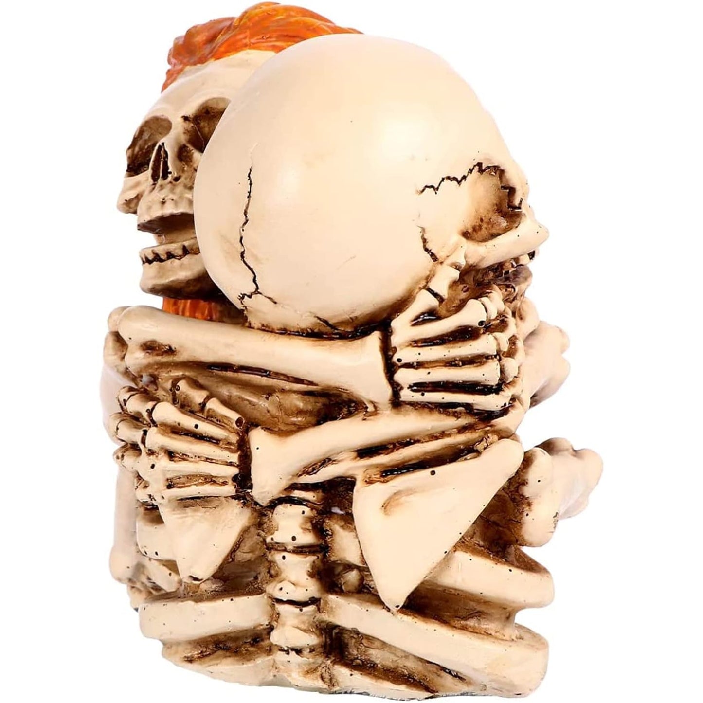 Fish Tank Decorations Resin Lovers Human Skull Statue