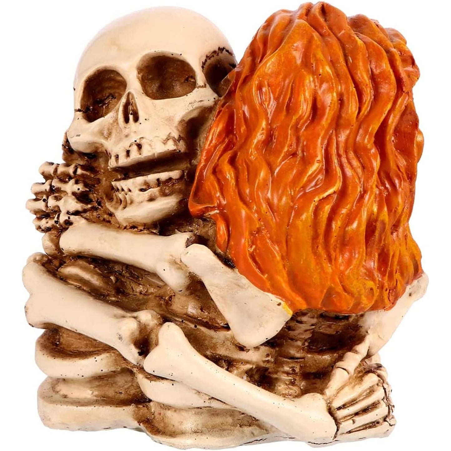 Fish Tank Decorations Resin Lovers Human Skull Statue