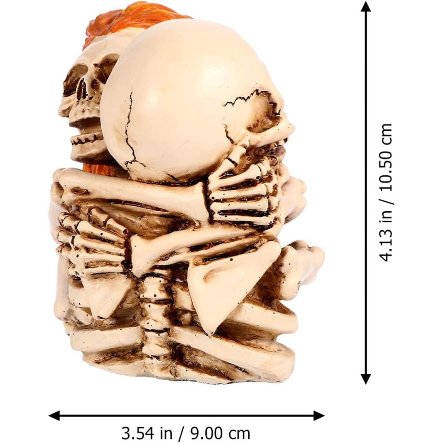 Fish Tank Decorations Resin Lovers Human Skull Statue