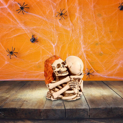 Fish Tank Decorations Resin Lovers Human Skull Statue