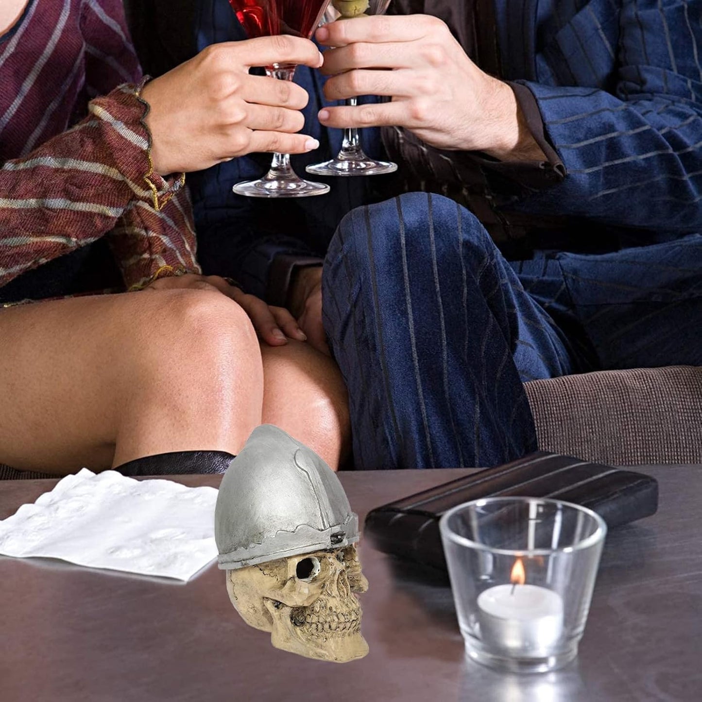 Resin Human Skull Ornament - Aquarium Decoration