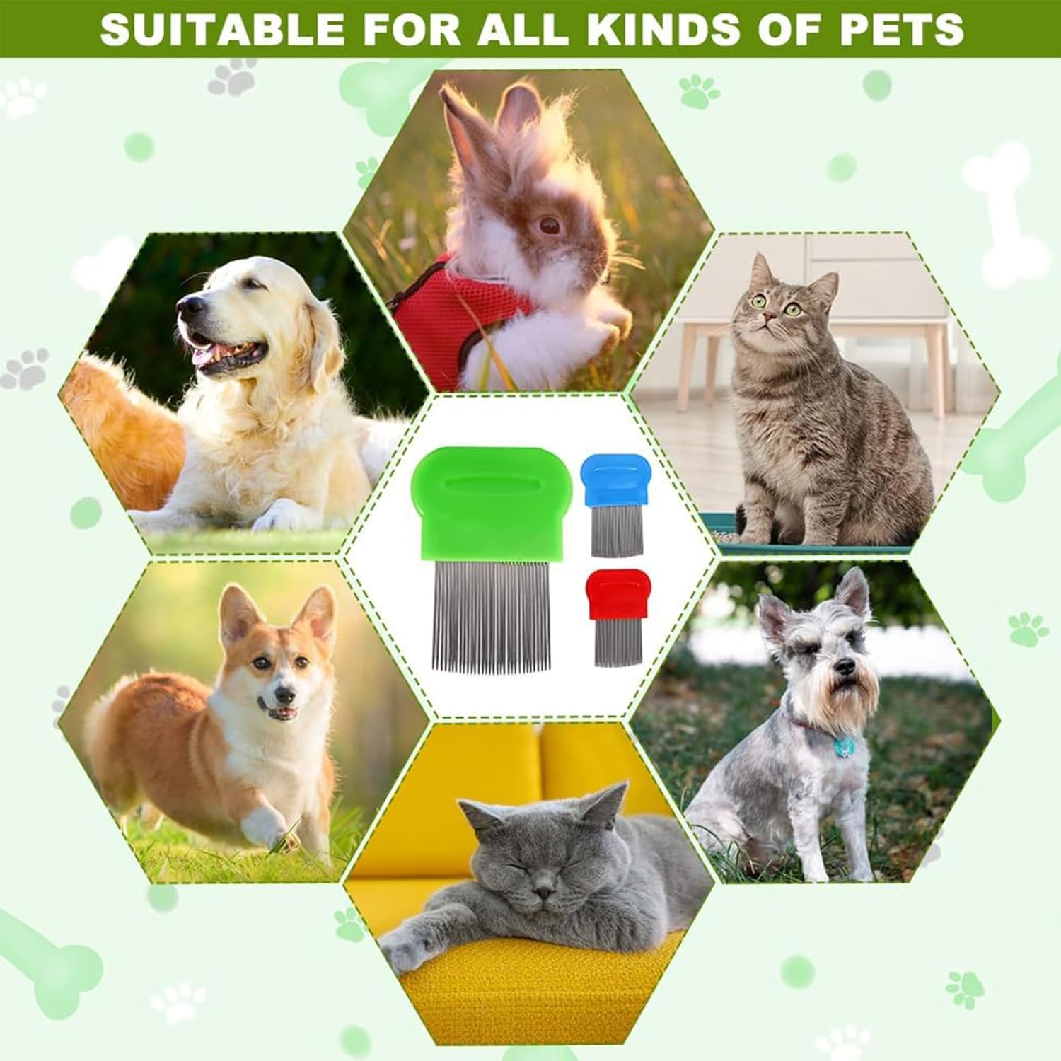 Pets Flea Comb for Dogs & Cats