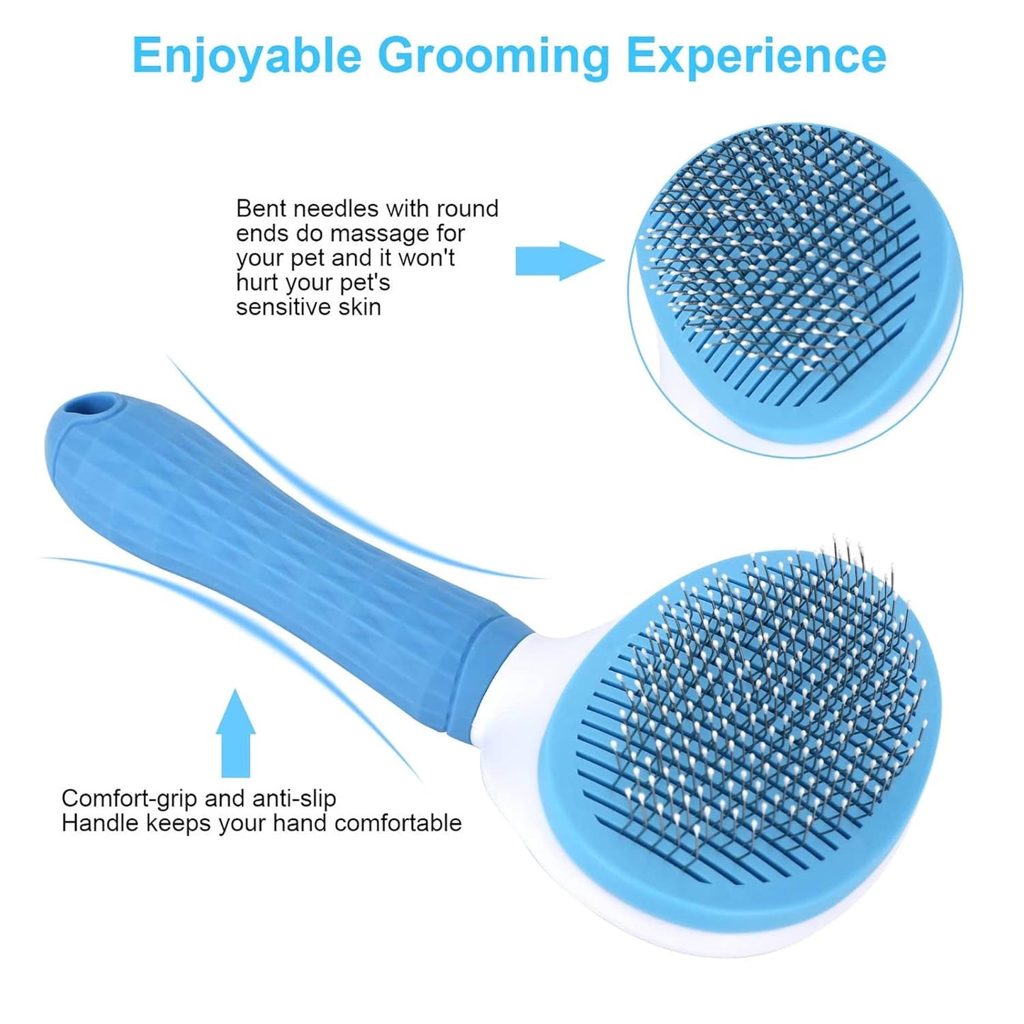 Self Cleaning Slicker Brush for Dog Grooming