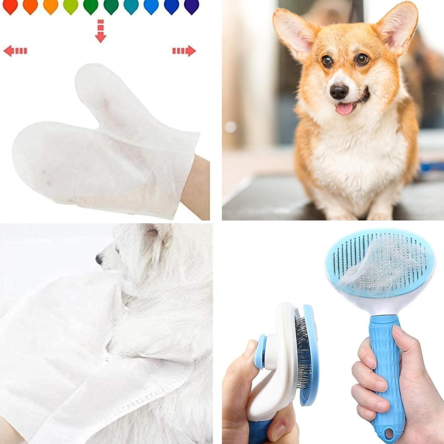 Slicker Brush & Glove Wipes Combo Pack(2)