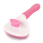 Self-Cleaning Slicker Brush for Dogs & Cats (Pink)