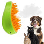 Pet Grooming Rechargeable Steam Brush, Green