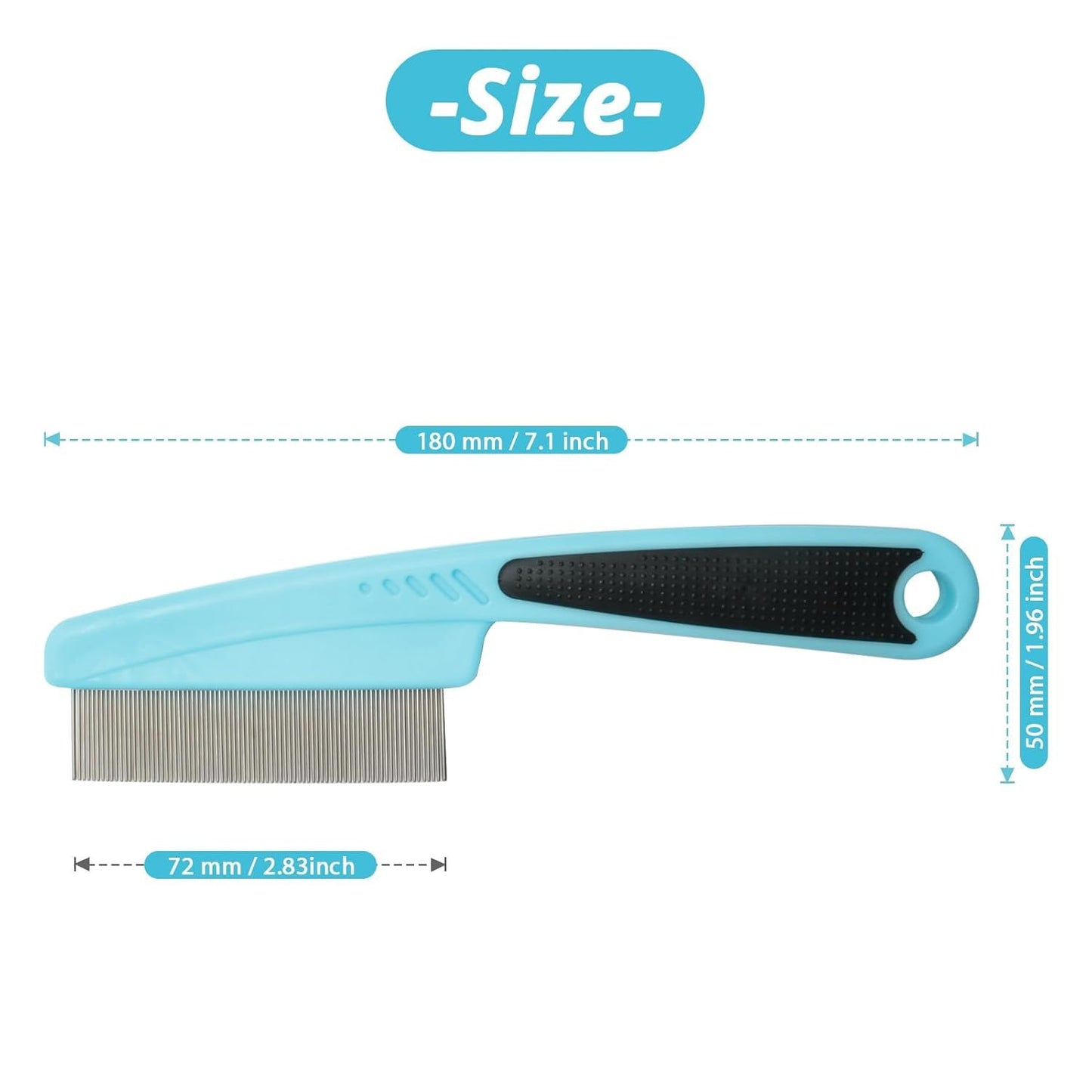 Stainless Steel Flea Comb for Cat & Dog