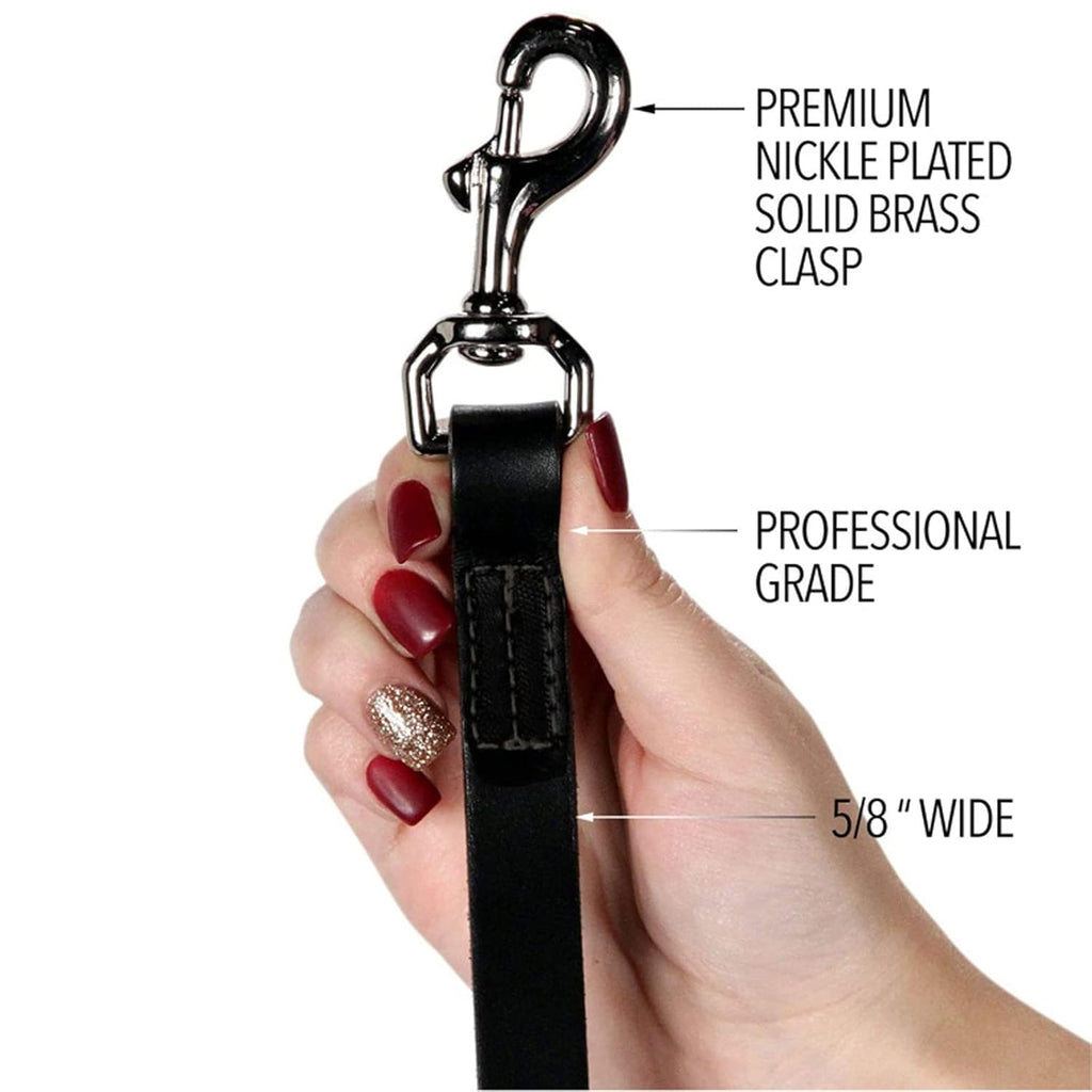 Premium 6ft Leather Dog Leash