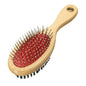 Double-Sided Wooden Pin Dog Grooming Brush