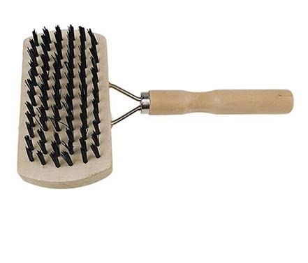 Double-Sided Wooden Handle Pet Grooming Brush