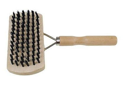 Double-Sided Wooden Handle Pet Grooming Brush