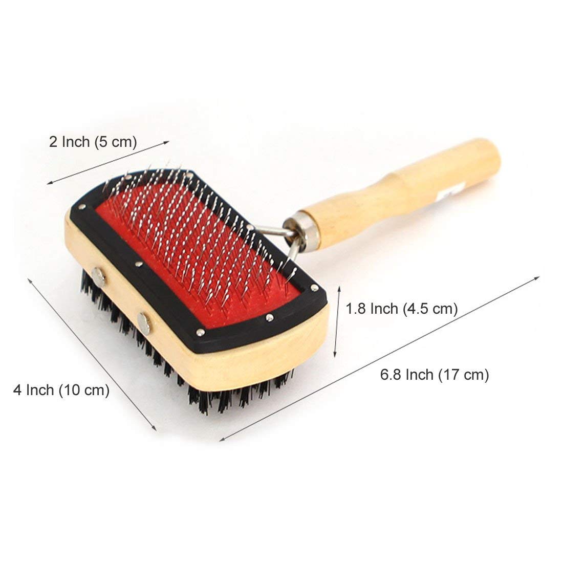 Double-Sided Pet Grooming Brush for Dogs & Cats