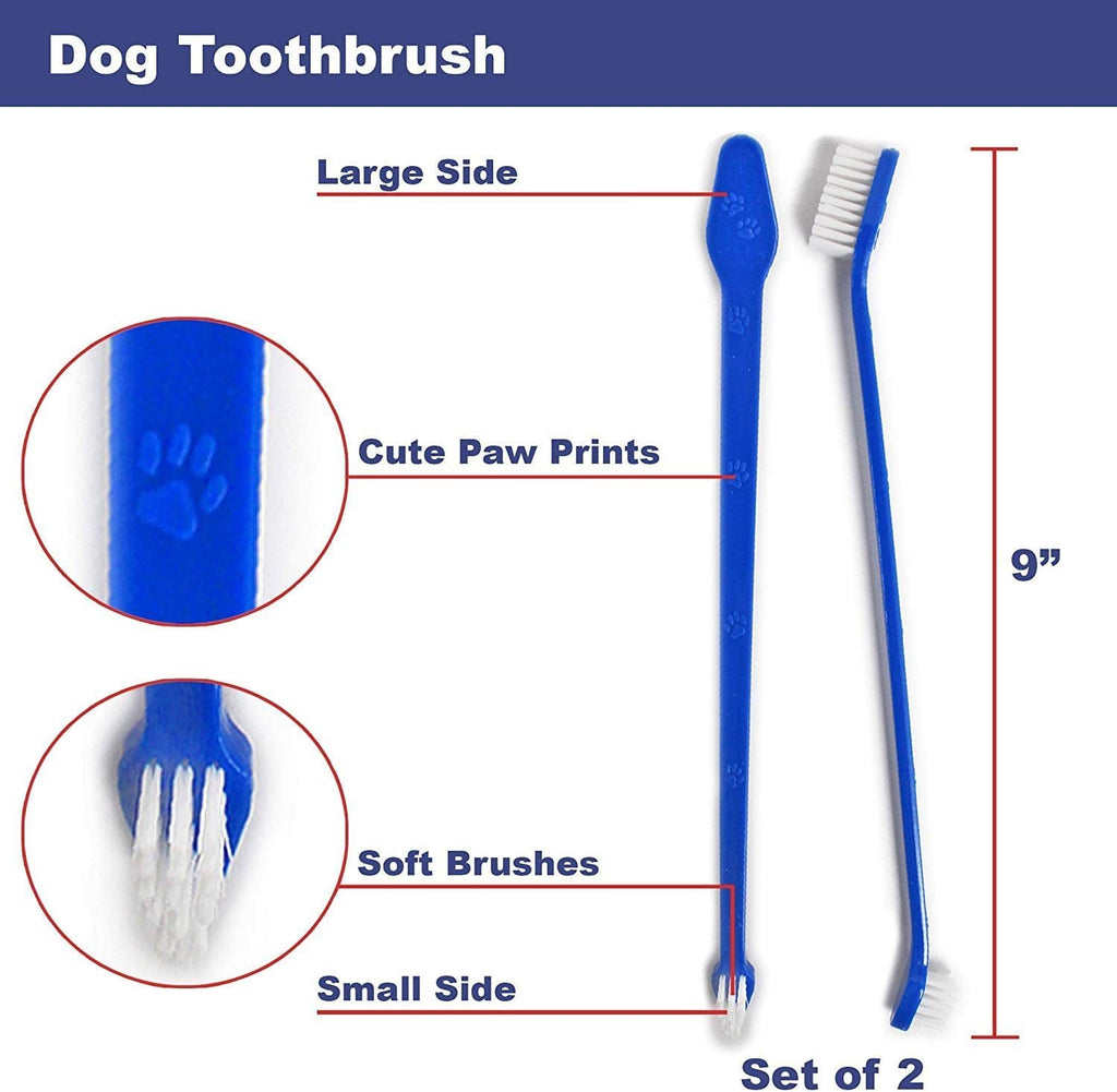Double-Sided Extra Large Dog Toothbrush(Pack 2)