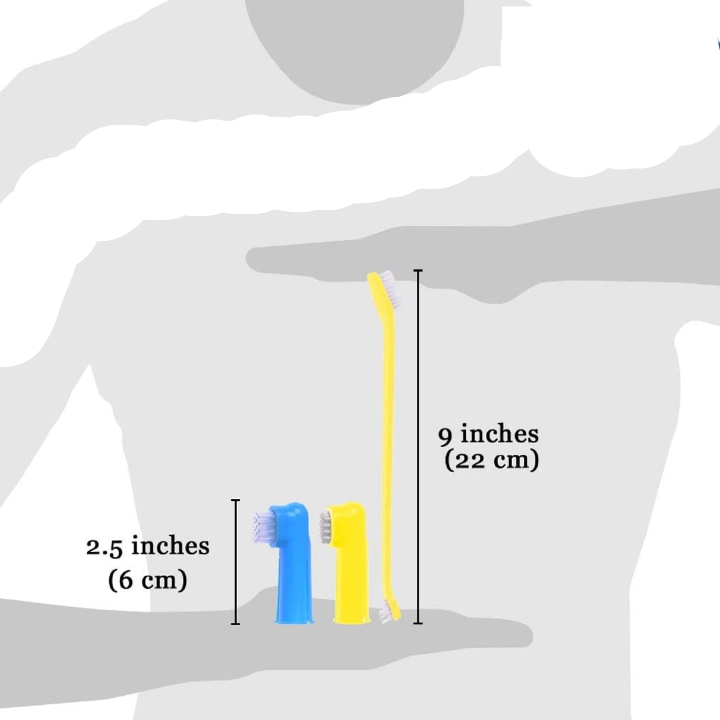 Dual-Headed Brush and 2 Bonus Finger Brushes