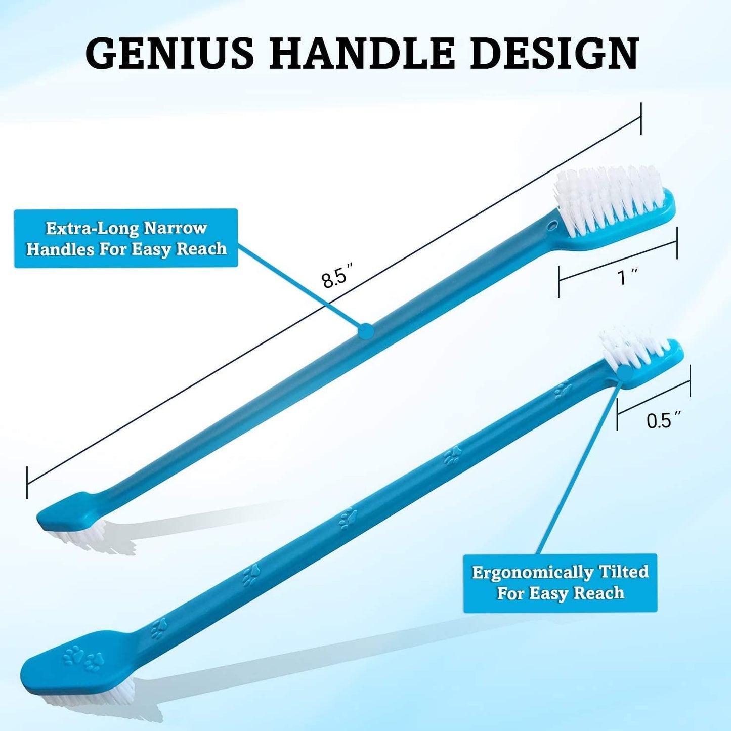 Double-Headed Pet Toothbrush Set