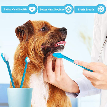 Double-Headed Pet Toothbrush Set
