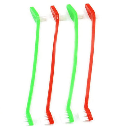 Double-Headed  Pet Toothbrush Set of 4